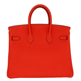 Hermes25cm Birkin Feu Togo Leather Gold Hardware