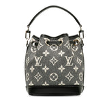 Louis Vuitton Jacquard Monogram Nano Noe Bag Shoulder Bag Grey Black