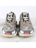 Luxury Balenciaga Trending 2025 Gucci Hacker Ebony Triple S Sneakers 36 230