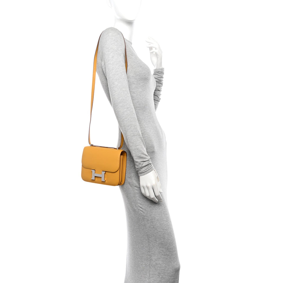 Hermes Epsom Constance 18 Jaune Ambre