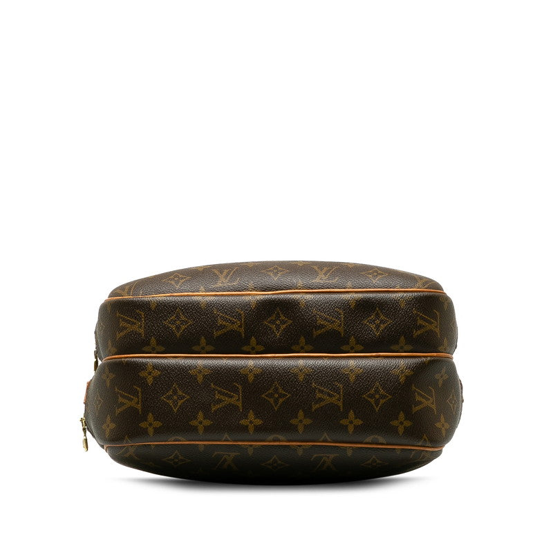 Louis Vuitton Monogram Shoulder Bag Leather Brown