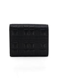 Luxury Burberry Quilted Lambskin Lola Small Half Wallet Black