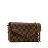 Louis Vuitton Louis Vuitton Damière Shoulder Bag PVC/Leather Brown