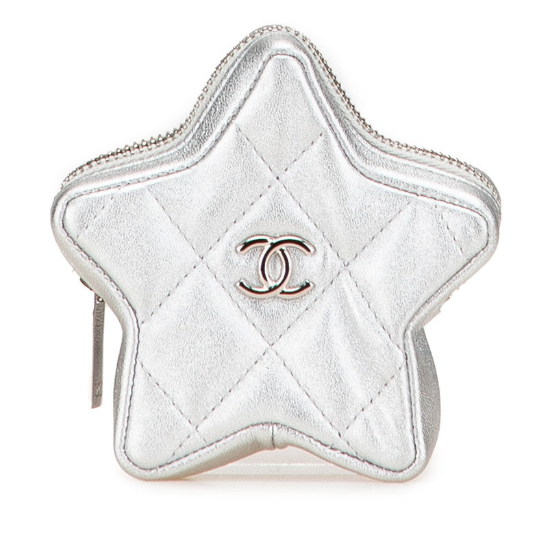 Chanel Coco Mark Star Matelassé Lambskin Coin Case
