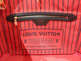 Louis Vuitton Neverfull PM Tote Bag Pouch Damier Ebene Brown