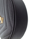 Saint Laurent- Paris Vinyl Chain Shoulder Bag Black