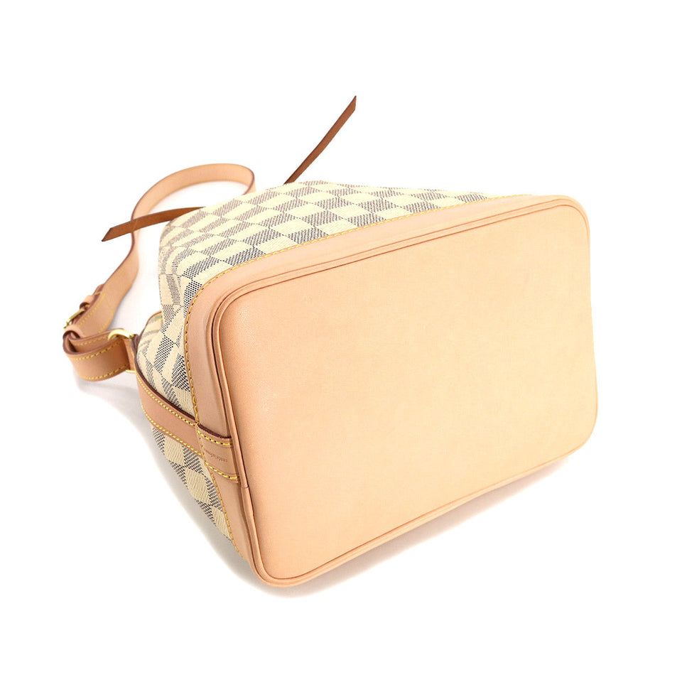 Louis Vuitton Damier Azur Noe BB Shoulder Bag Gold Hardware