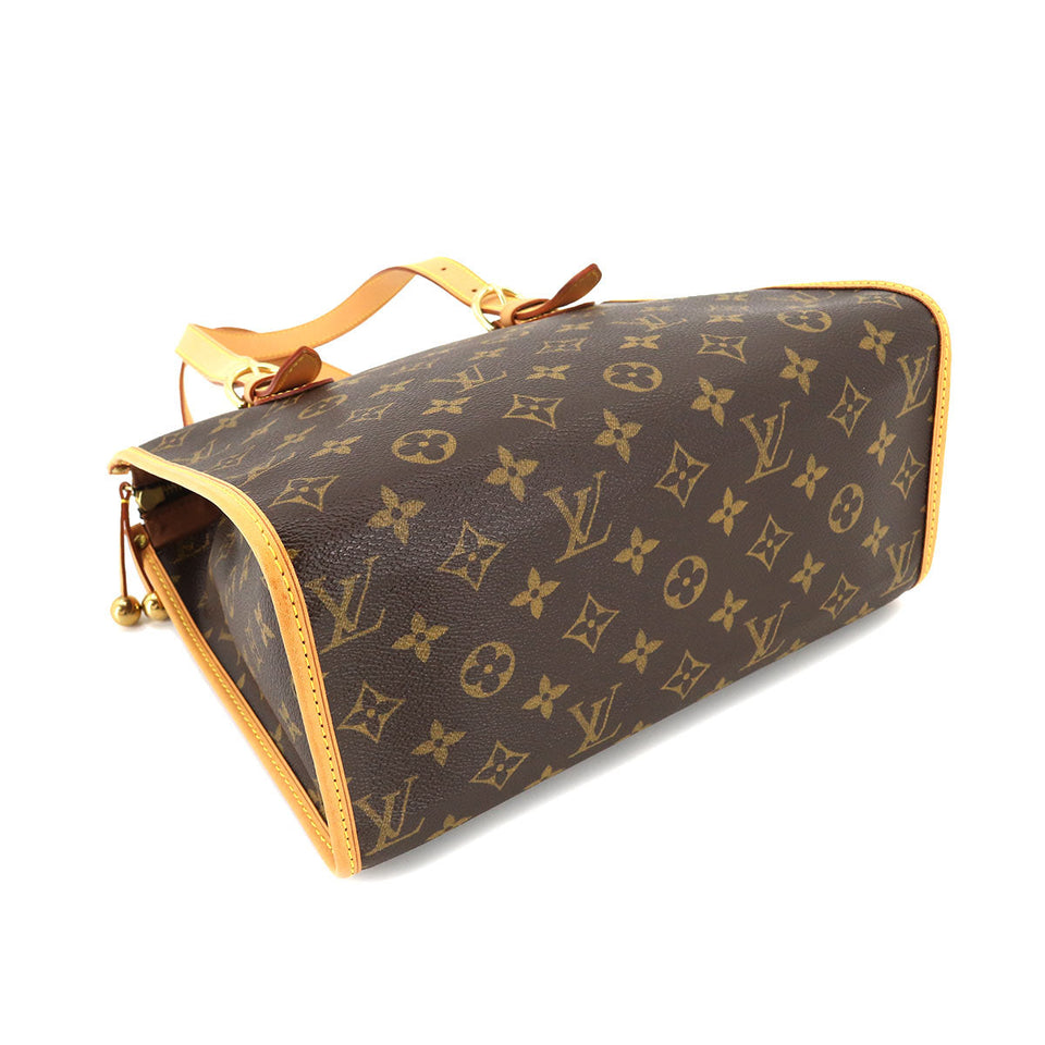 Louis Vuitton Monogram Popincourt O Tote Bag Brown Gold Hardware