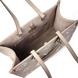 Louis Vuitton On The Go MM Handbag Monogram En Plant Tourtrell Creme