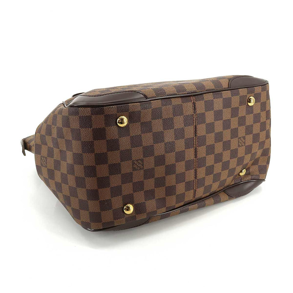 Louis Vuitton Damier Verona GM Tote Bag Ebene Brown Gold Hardware