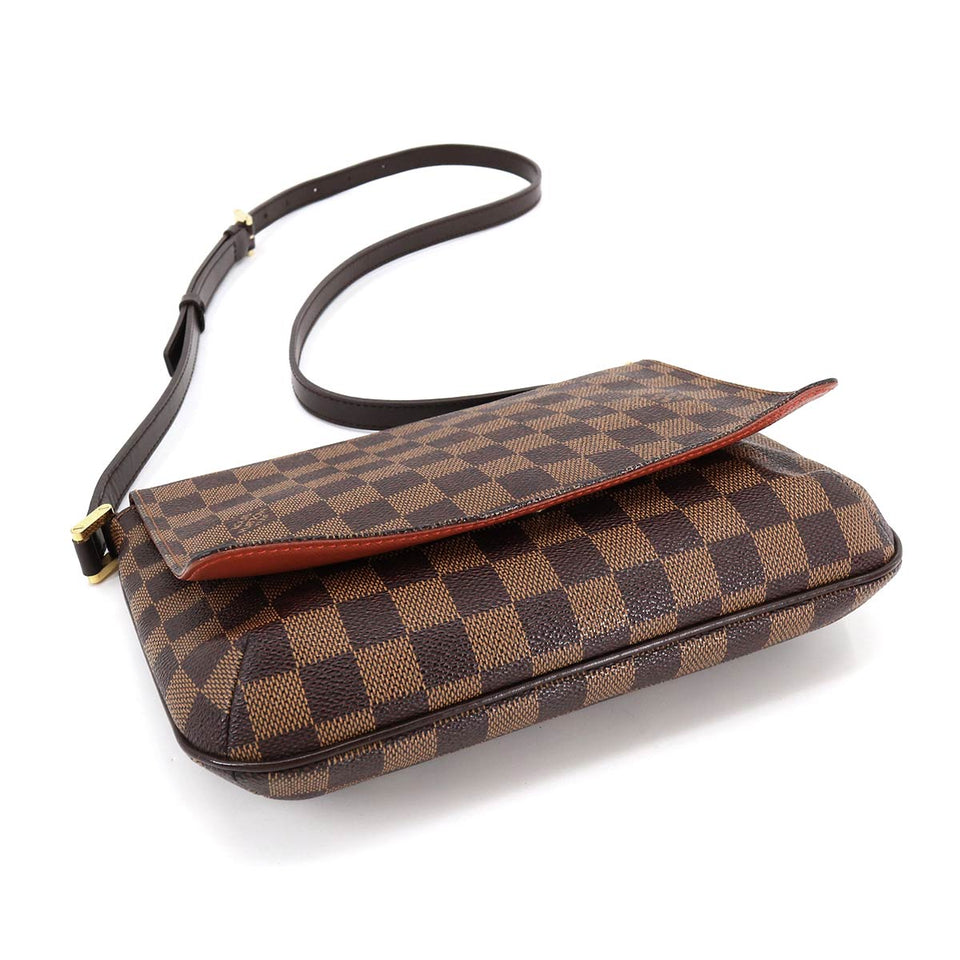 Louis Vuitton Damier Musette Tango Long Shoulder Bag Ebene