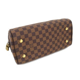 Louis Vuitton Damier Duomo Hand Bag Ebene Gold Metal Fittings