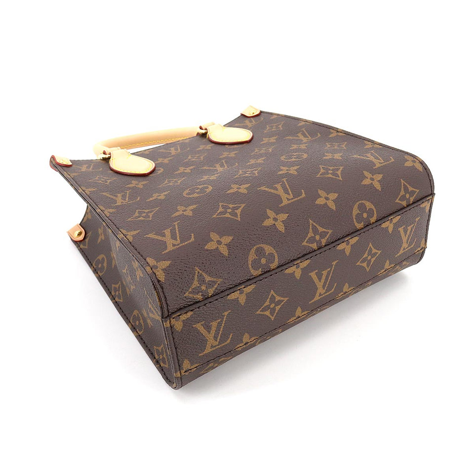 Louis Vuitton Monogram Sac Plat BB 2 Way Hand Shoulder Bag Brown