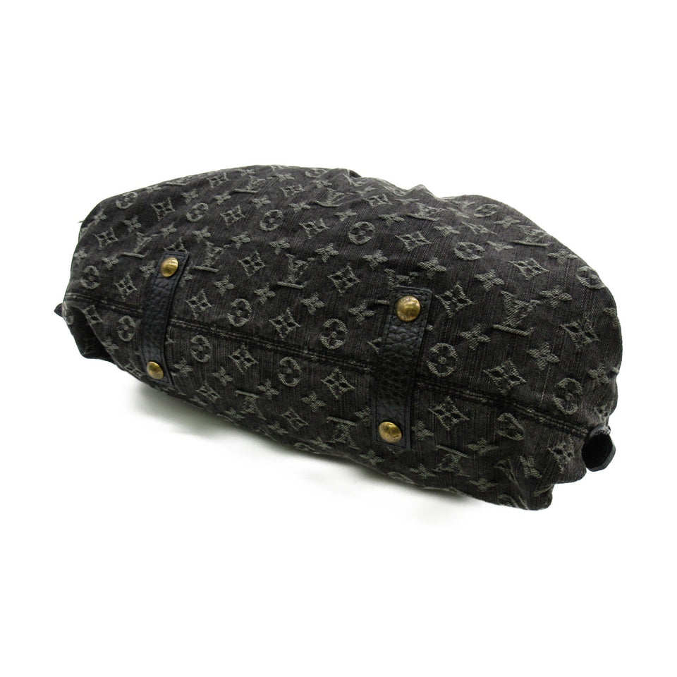 Louis Vuitton Neo Cabby GM Shoulder Bag Denim Monogram Black