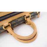 Louis Vuitton Neo Speedy Handbag Mini Boston Bag Monogram Denim Blue