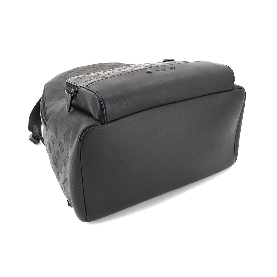 Louis Vuitton Monogram Shadow Racer Backpack Leather Black