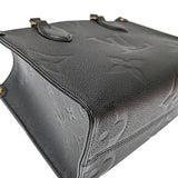 Louis Vuitton On The Go PM Monogram Implant Leather Noir Black