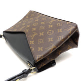Louis Vuitton Saint Michel Shoulder Bag Epi Noir Brown