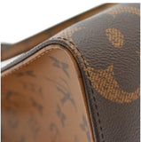 Louis Vuitton Monogram Reverse On The Go MM Reverse Tote Bag Brown