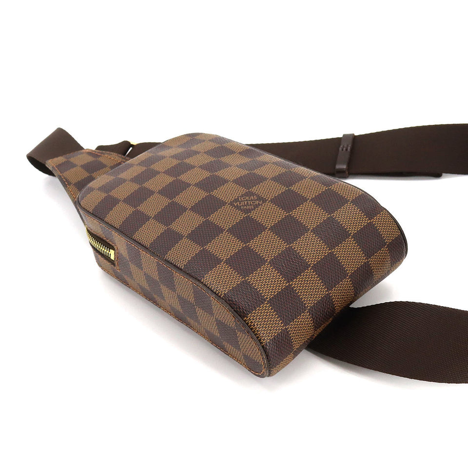 Louis Vuitton Damier Geronimos Body Bag Waist Pouch Ebene Brown