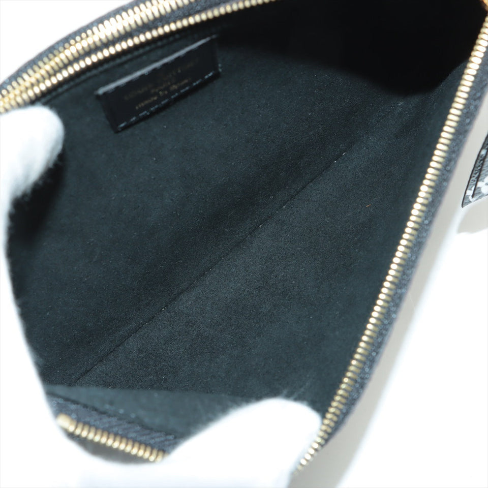 Louis Vuitton Jungle Giant Monogram Double Zip Pochette Black