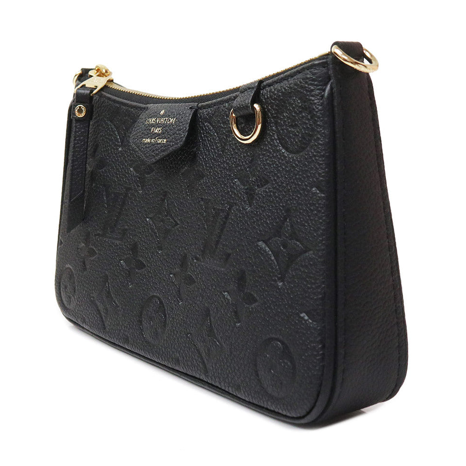 Louis Vuitton Easy Pouch Chain Shoulder Bag Monogram Implant Noir