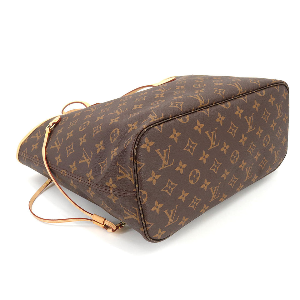 Louis Vuitton Monogram Neverfull MM Tote Bag Brown