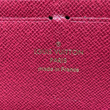 Louis Vuitton Monogram Portefeuille Clemence Fuchsia Wallet Long