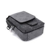 Louis Vuitton Monogram Eclipse Reverse Double Phone Pouch Shoulder Bag