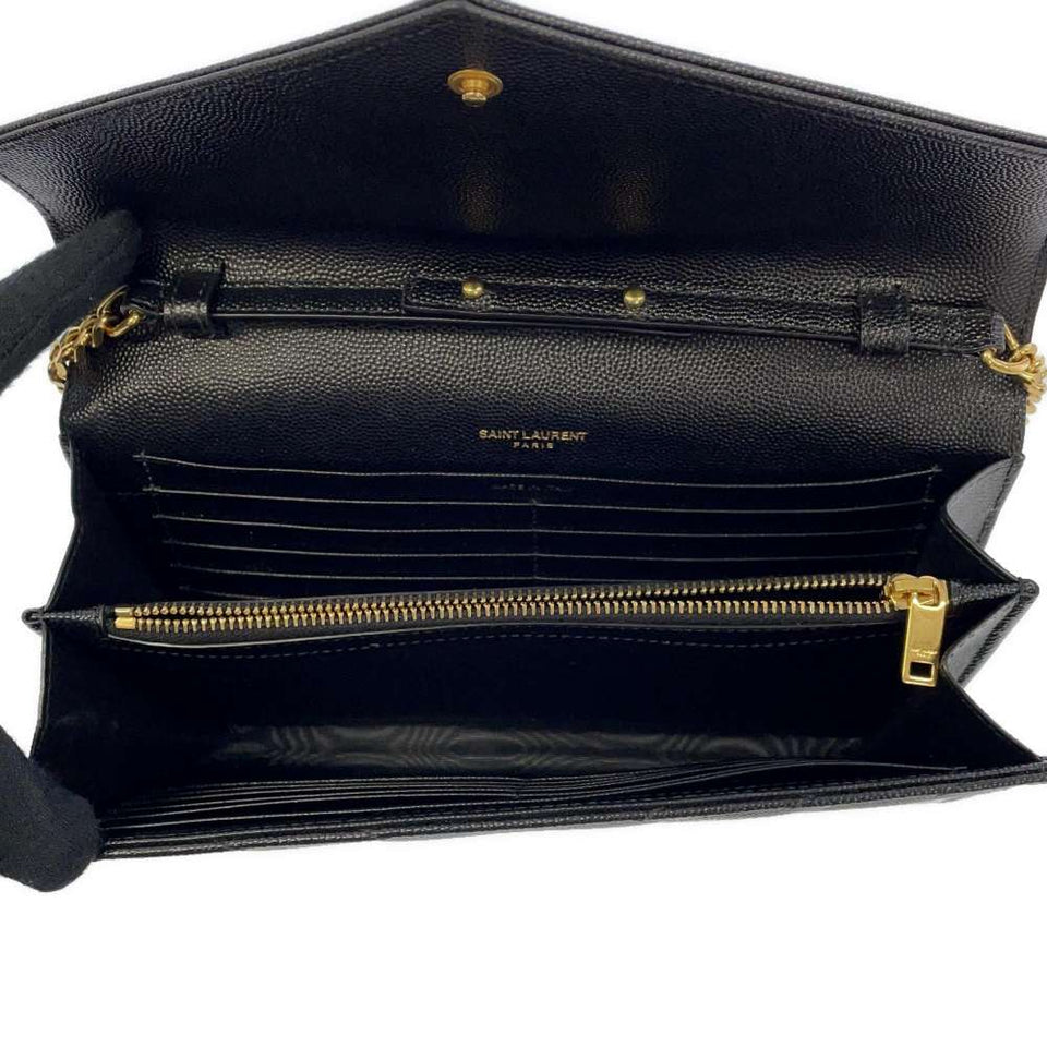 Saint Laurent- Paris Chain Wallet Monogram Crossbody Saint Laurent Black