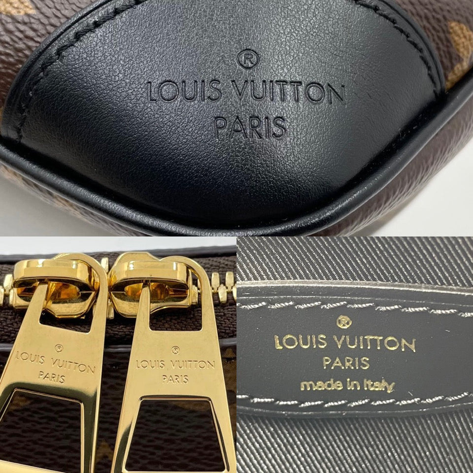 Louis Vuitton Shoulder Bag Monogram Boulogne NM Brown Black
