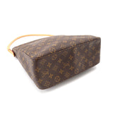 Louis Vuitton Monogram Looping GM Shoulder Bag Brown Gold Metal Fittings