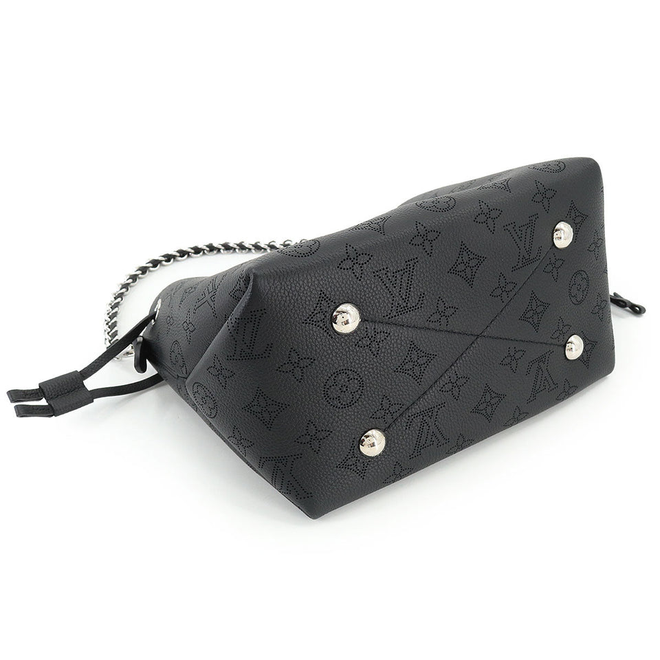 Louis Vuitton Mahina Bella 2 Way Shoulder Hand Bag Leather Noir