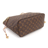 Louis Vuitton Monogram Neverfull MM Tote Bag Brown Pivoine