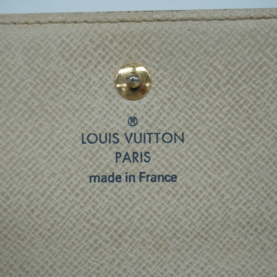 Louis Vuitton Trifold Wallet Damier Azur Portefeuille Elyse