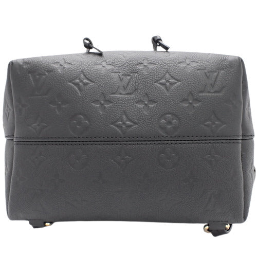 Louis Vuitton Monogram Implant Montsouris PM Rucksack Backpack Noir Black