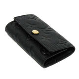 Louis Vuitton Key Case Multicle 6 Embossed Black