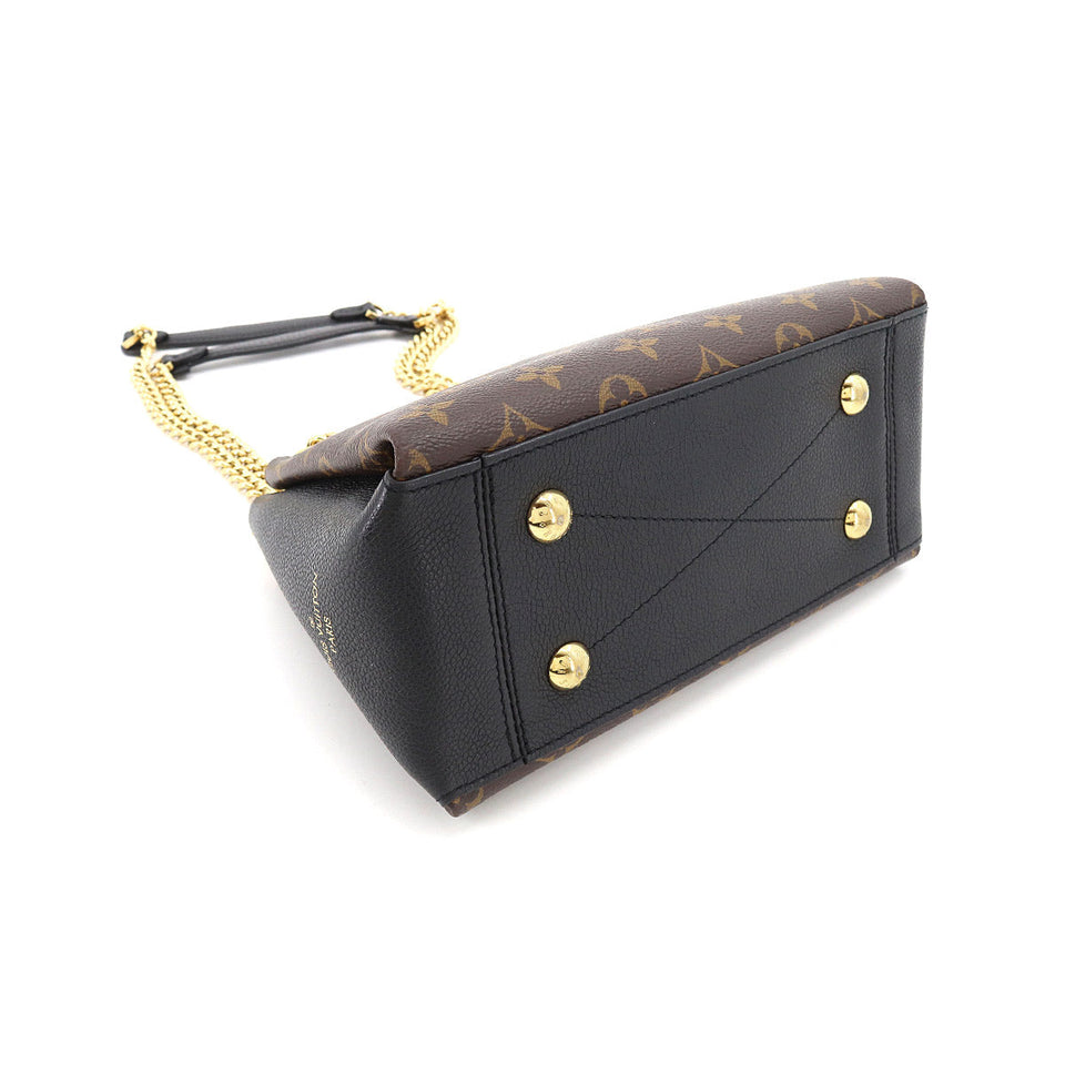 Louis Vuitton Monogram Surene BB Chain Shoulder Bag Leather Brown Noir