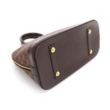 Louis Vuitton Damier Alma PM Hand Bag Ebene Brown