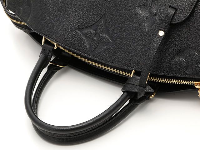 Louis Vuitton Grand Palais MM Handbag Monogram Emplant Noir