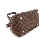 Louis Vuitton Damier Verona PM Hand Bag Ebene Brown Gold Hardware