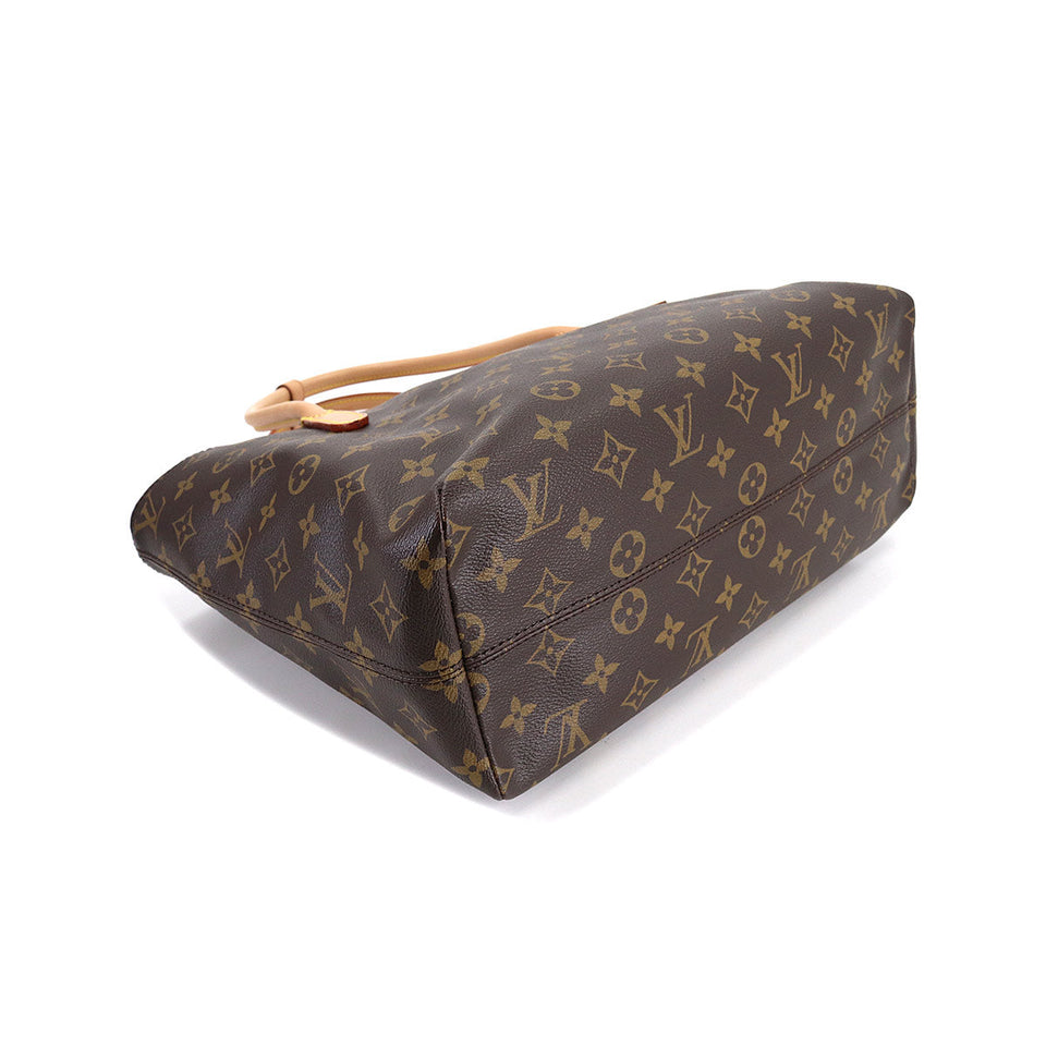 Louis Vuitton Monogram Raspail PM Shoulder Bag Brown Gold Hardware