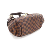 Louis Vuitton Damier Sistina PM Shoulder Bag Ebene Gold Metal Fittings