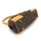 Louis Vuitton Monogram Beverly MM Shoulder Bag Brown Gold Hardware