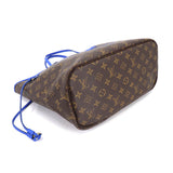 Louis Vuitton Monogram Ikat Flower Neverfull MM Tote Bag Grand Blue
