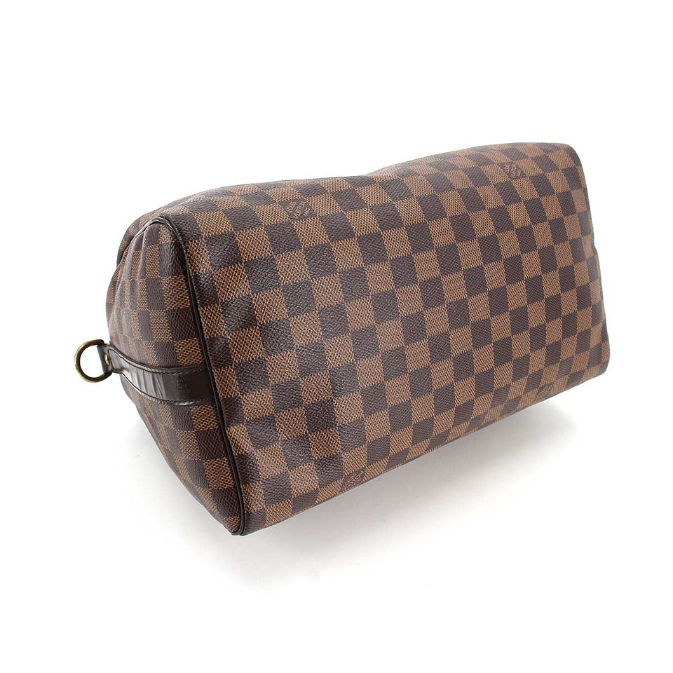 Louis Vuitton Damier Speedy Bandouliere 30 2way Hand Shoulder Bag Ebene