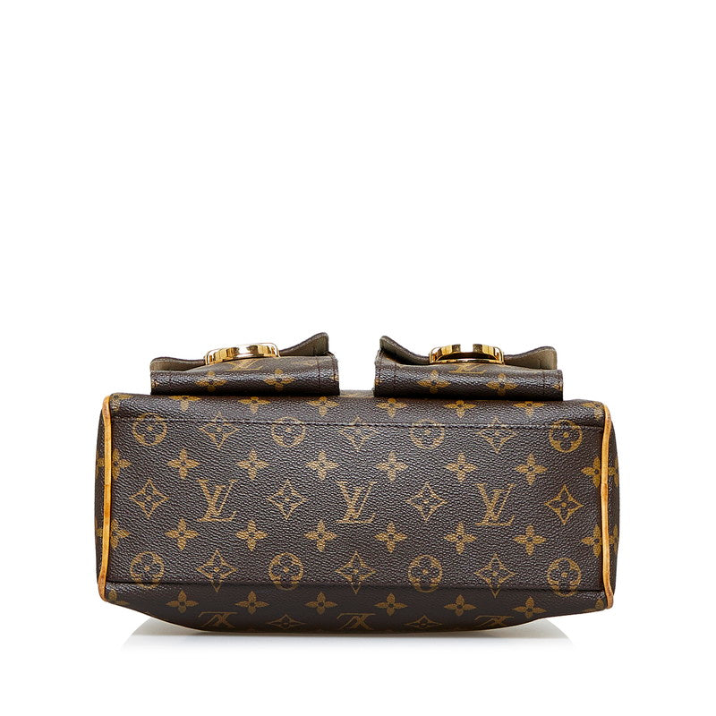 Louis Vuitton Monogram Manhattan PM Handbag Brown
