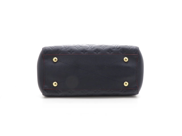 Louis Vuitton Montaigne MM Monogram Implant Marine Rouge