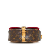 Louis Vuitton Monogram Tambourine Crossbody Shoulder Bag Brown