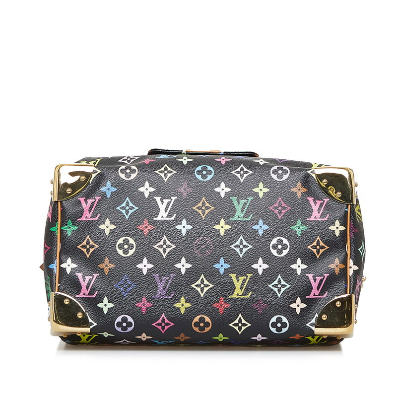 Louis Vuitton Monogram Multicolor Speedy 30 Handbag Mini Bag Black Noir
